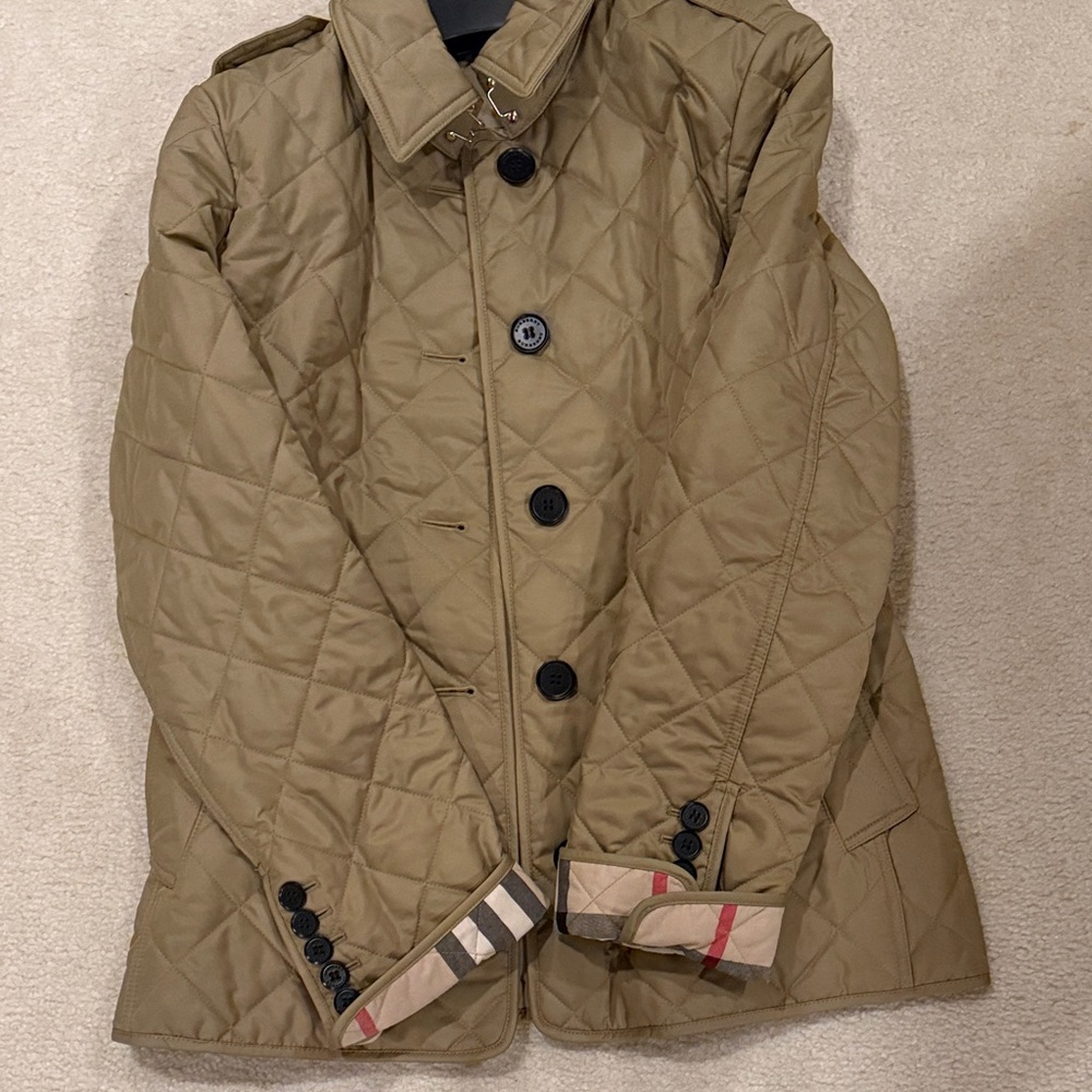 Burberry Tan Quilted Jacket